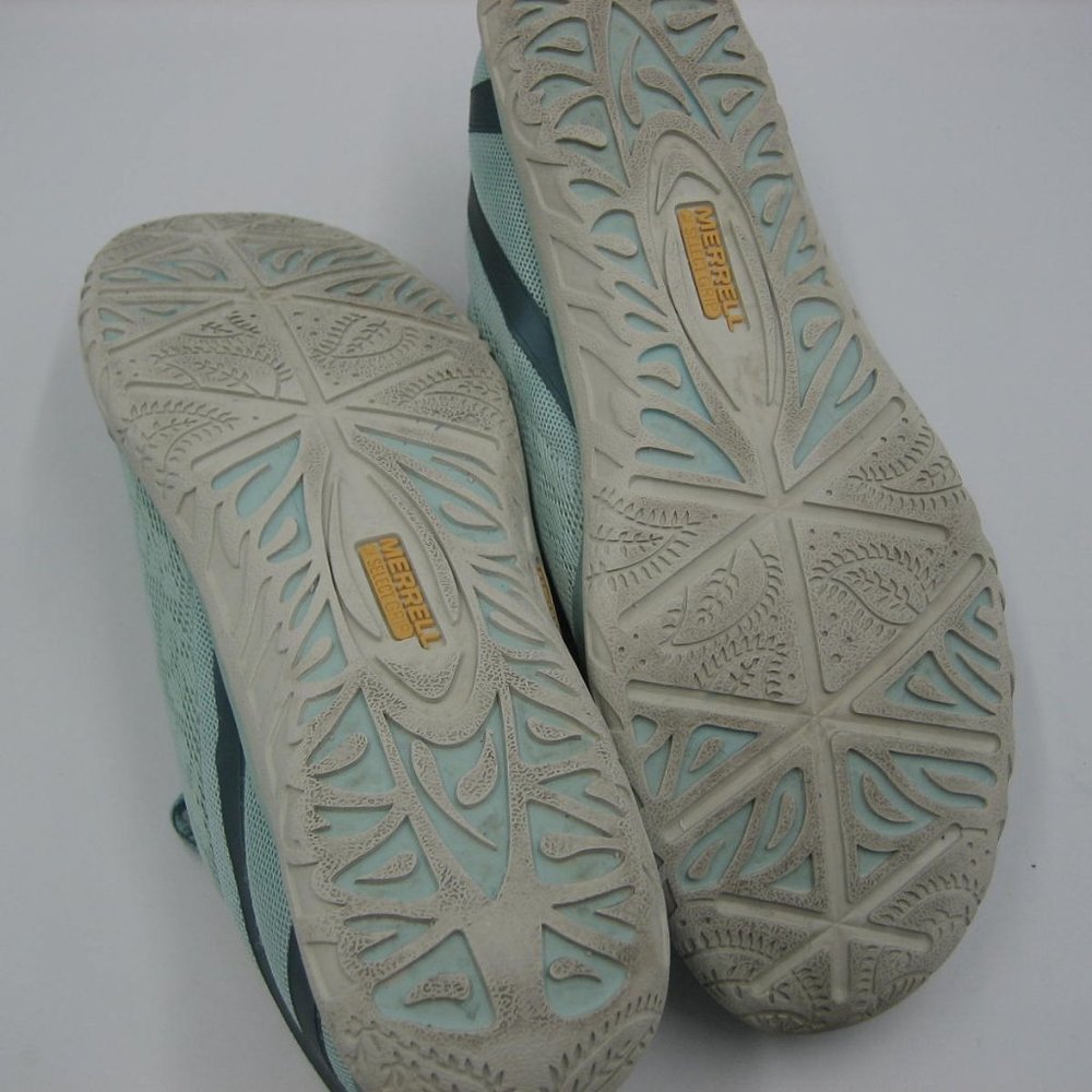 Merrell Select Grip Womens 9 Egg Shell Blue Lace Up Mesh Comfort Sneakers J53172 - Picture 7 of 11